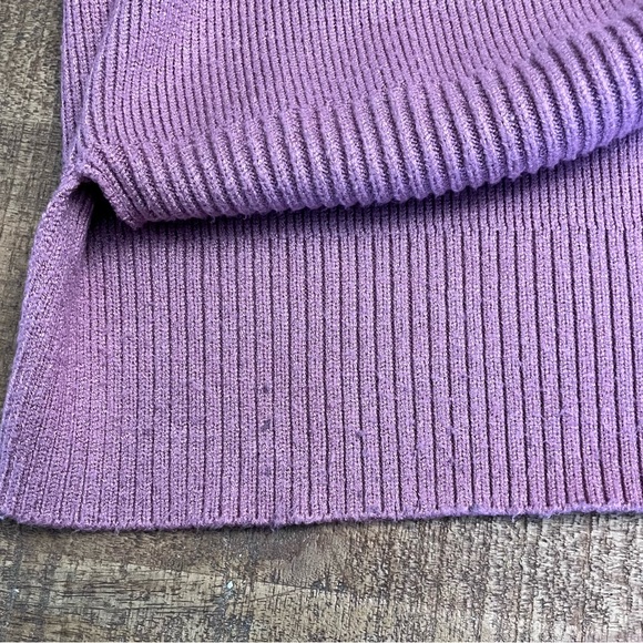 Zara Mauve Turtleneck Sweater with Tie Sleeves - Picture 10 of 10